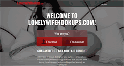 Desktop Screenshot of lonelywifehookups.com