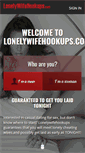 Mobile Screenshot of lonelywifehookups.com